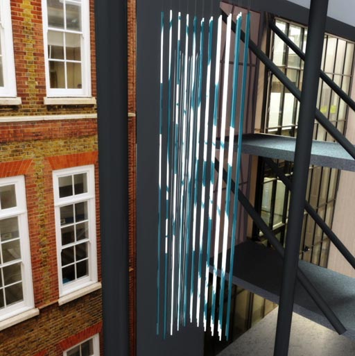 CANVAS OF LIGHT Glass Projection Installation - The Gray Circle 1